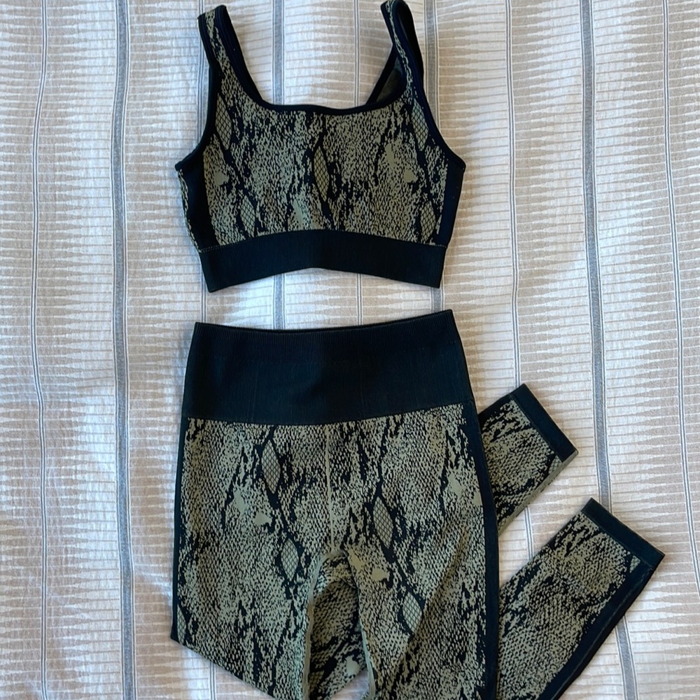 Fabletics sports bra & legging set